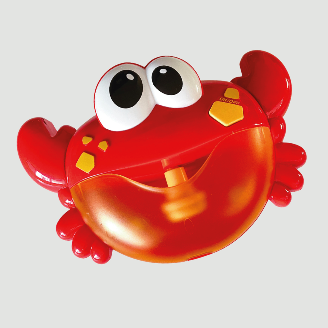 Juguete para el Baño Cangrejo Lanza Burbujas y Música Bebé y Niños (Incluimos Pilas Alcalinas)