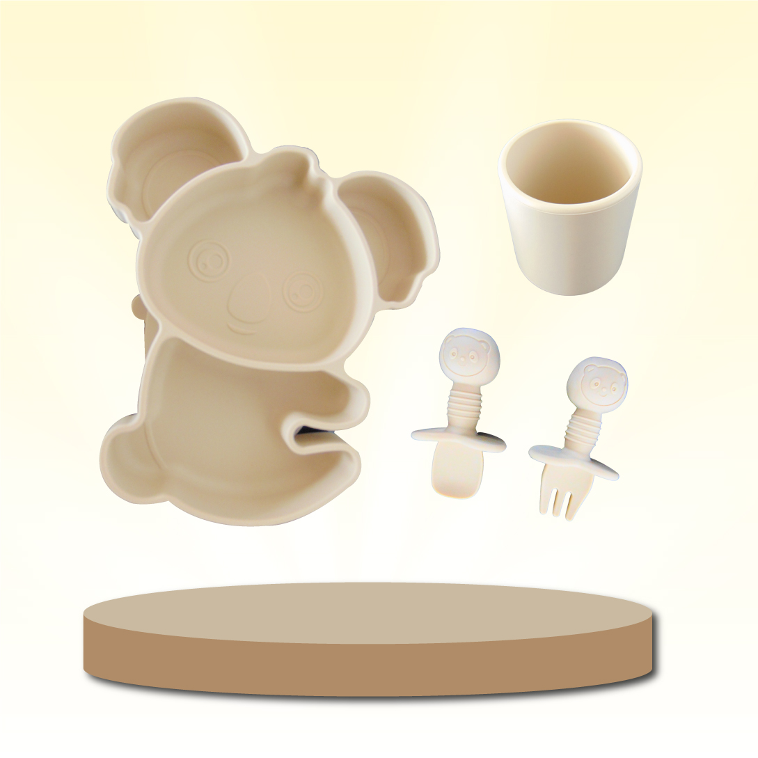Set Alimentación Koala Silicona Bebé y Niños - Imagen 6